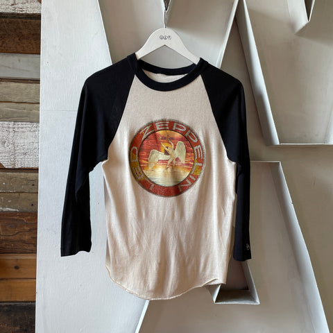 70’s Led Zeppelin Swan Song Raglan Tee - Small