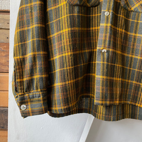 50’s Boxy Brent Flannel - Large