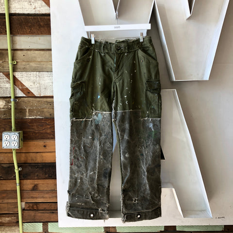 M65 Crust Punk Patched Pants - 31”-35” x 31”