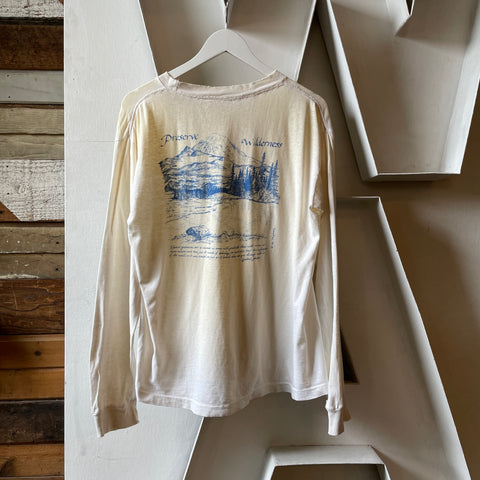 80’s Thrashed Grizzly Bear Long Sleeve Tee - Medium