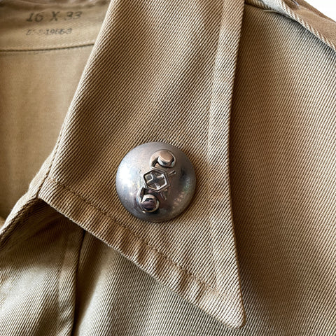 40’s WWII Officer Button-Up Shirt - Large