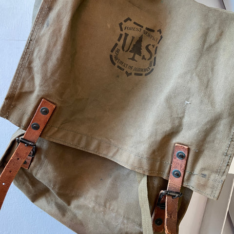 60’s Forest Service Canvas Backpack - OS