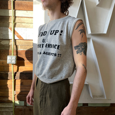 70’s Fed Up!! Sleeveless Sweatshirt - Small