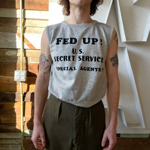 70’s Fed Up!! Sleeveless Sweatshirt - Small