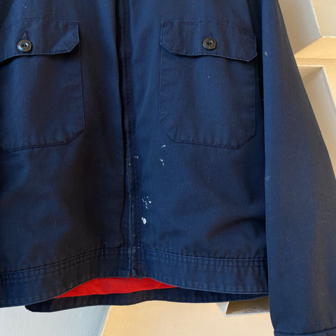 70's Blue Work Jacket - Large
