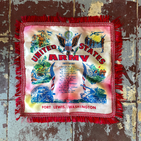 50's Military Sweetheart Prayer Pillow Case - 17.5” x 17.5”