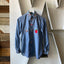 70's Embroidered Chambray - Small