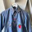70's Embroidered Chambray - Small