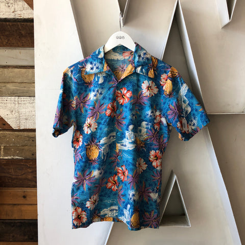 70's Floral Shirt - Small