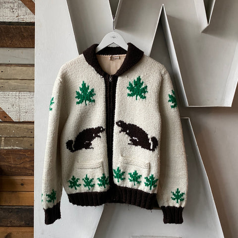 60’s Lined Beaver Cowichan - Small