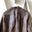 40’s Brown Leather Zip-Up Jacket - Medium