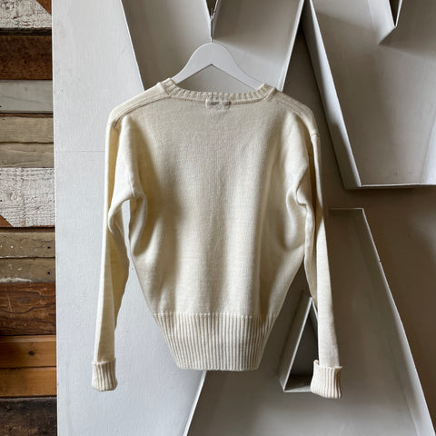 50’s Dehen Cream Sweater - Small