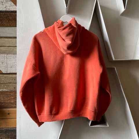 60’s Thrashed Pink Half Zip Hoodie - Medium
