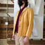 60’s Satin Lined Buckskin Jacket - Medium