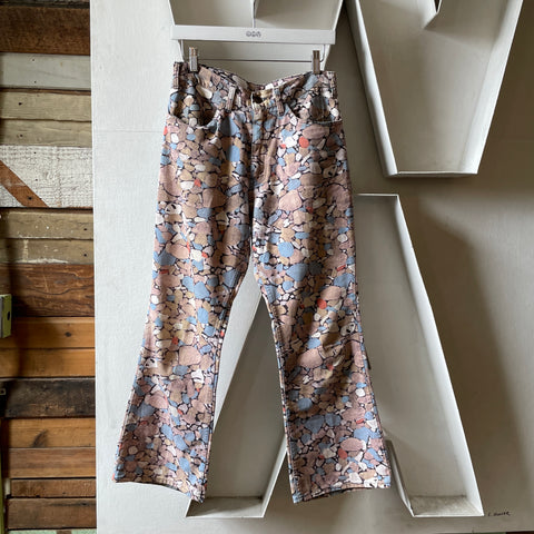 70’s Big E Levi’s Patterned Flares - 30” x 26”