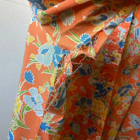 70’s Floral Button Down Shirt - Small