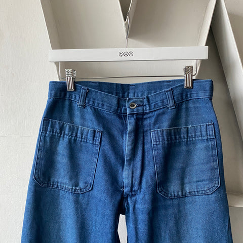 70’s Denim Sailor Pants - 30” x 30”