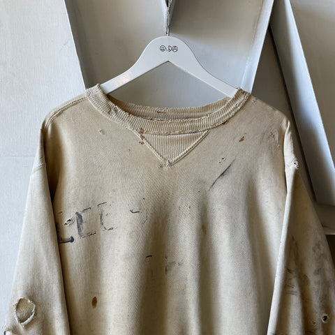 50’s Thrashed Double V Crewneck - XL