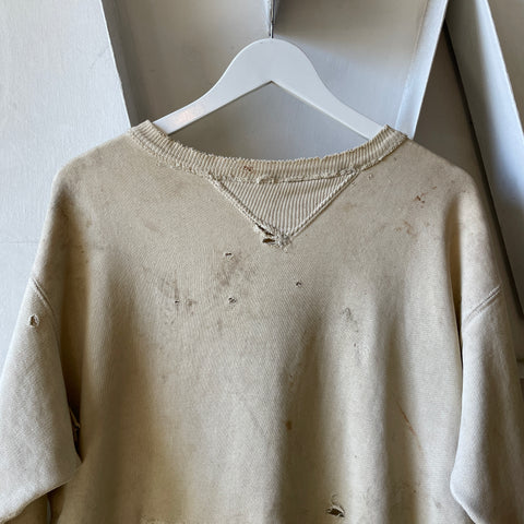 50’s Thrashed Double V Crewneck - XL