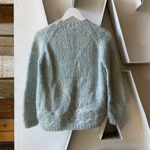 60’s Loose Knit Wool Cardigan - XS