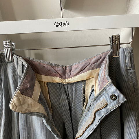 40’s Repaired Rayon Trousers - 26” x 28”