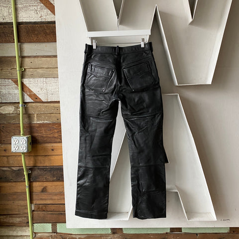 80's Leather Pants - 29" x 30"