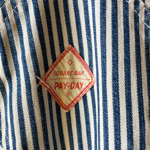 50’s Penney’s Pay Day Square Bak Overalls - 37” x 27”