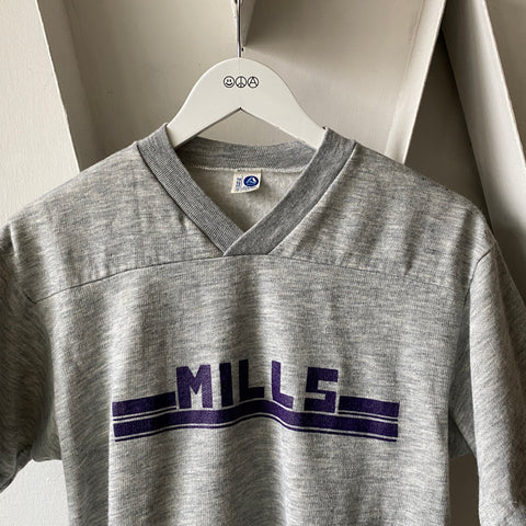 70's V Neck Fleece Shirt - Small