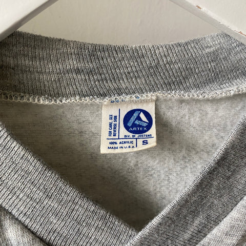 70's V Neck Fleece Shirt - Small