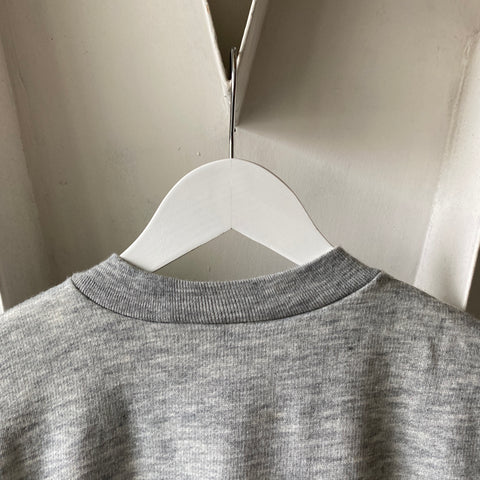 70's V Neck Fleece Shirt - Small