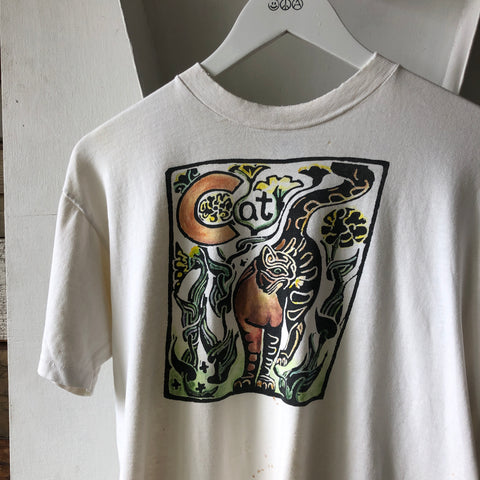 80's Cat Tee - Large
