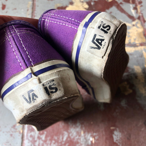 80's Purple Vans Era - Size 7