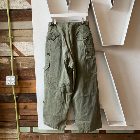 50's Euro Military Cargo Pants - 30” x 29.5”