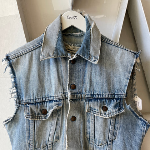 70’s Patchwork Denim Vest - Medium