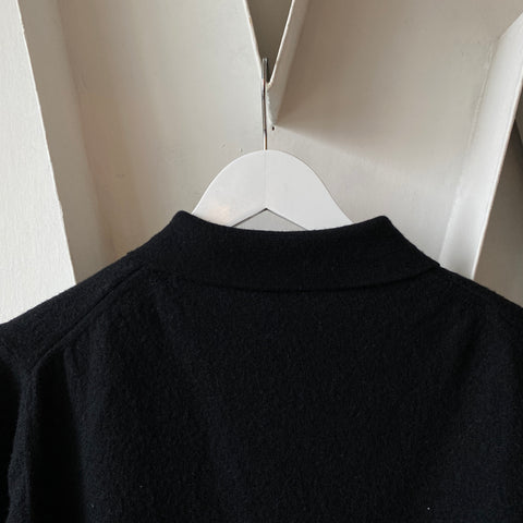 80's Collared Wool Sweat - Small