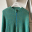 60’s Munsingwear Waffleknit Zip Sweater - Large
