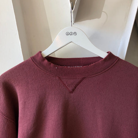 Faded Plum Discus Sweatshirt - Medium