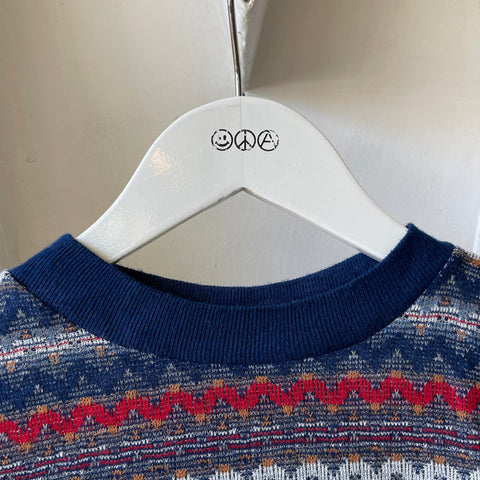 70’s Pop Top Knit Long Sleeve - Medium