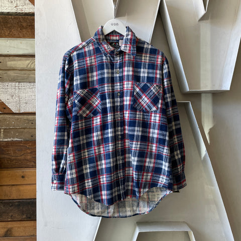 80’s FOTL Faded Flannel Button Up - Large