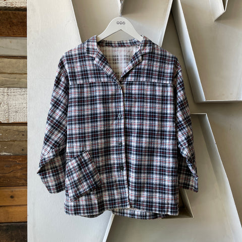 60’s Soft Flannel PJ Top - Medium