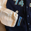 70's Knit Varsity Jacket - Large