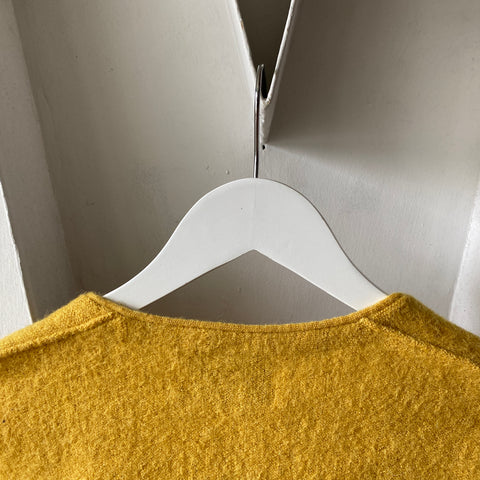 70's Yellow Cardigan - Medium