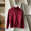 70's Burgundy Hoodie - Medium