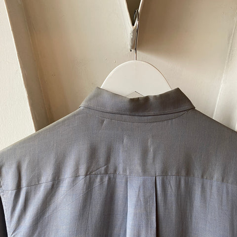 60’s Rayon Zip Shirt - Medium