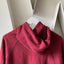 70's Burgundy Hoodie - Medium
