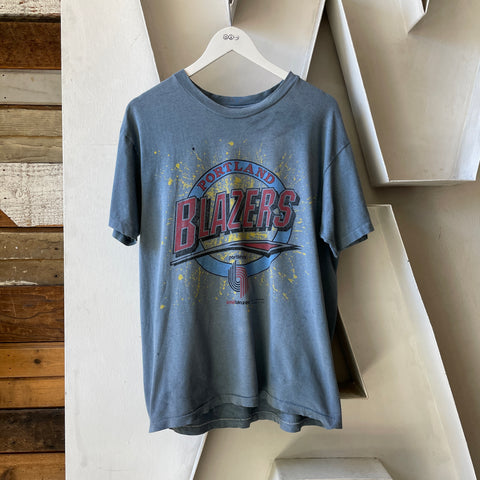 90’s Blazers Logo Tee - Large