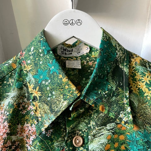70’s Floral Patterned Shirt - Large