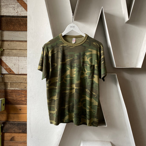 80's Camo Pocket Tee - Large