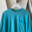80’s Faded Teal Pocket Tee - XL