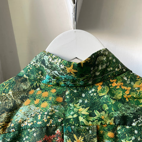 70’s Floral Patterned Shirt - Large